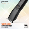 PORADO Original Wide T-Blade Beard Trimmer