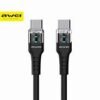 AWEI Original CL-138L 1M USB C To Type C Fast Cable Data Cable